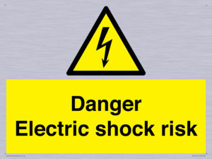 Danger Electric shock risk